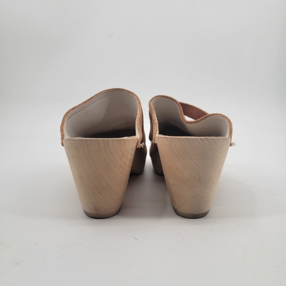 Maguba Swedish Berkeley Husband Clogs Size 41 Camel Tan Leather Boho Minimalist - Picture 10 of 16